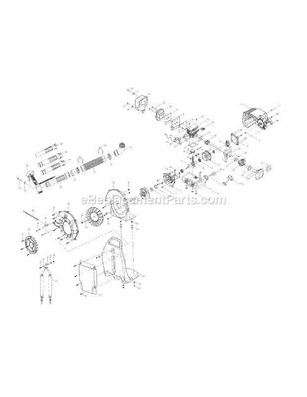General Assembly Diagram and Parts List for CCC25BP 41AR250G950 Cub Cadet Leaf Blower / Vacuum